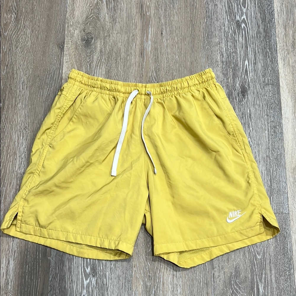 Nike Yellow Sports Shorts